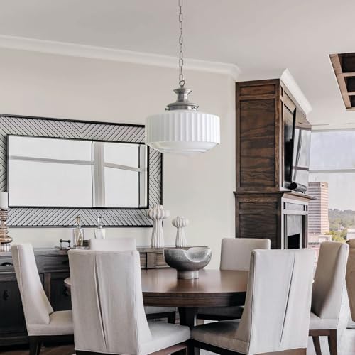 Vintage Milk Glass Pendant Lights