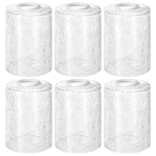 6Pcs Crack Finish Glass Lamp Shade (6 Count)