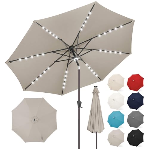 Solar Patio Umbrella with a Centre Light
