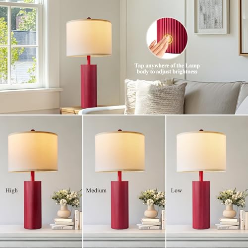24.5”Modern Table Lamps for Living Room (2 Count)