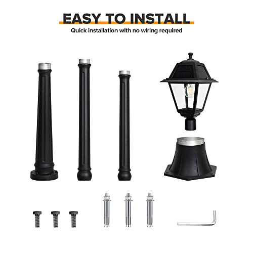 82" LED Post Solar Light