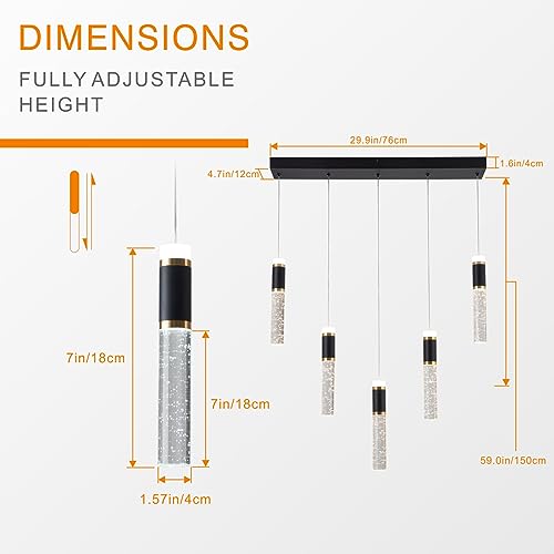 5 Light Modern LED Chandelier