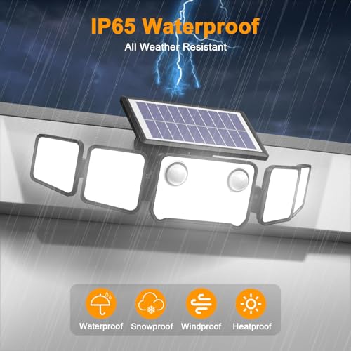 6000LM Solar Lights Outdoor (2 Count)