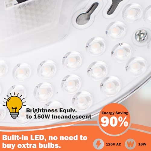 White LED Motion Sensor Outdoor Ceiling Light Square Flush Mount Lights