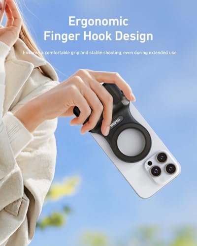 Fun Shot Magnetic Phone Camera Grip with Magnetic Selfie Light Kit (2 Count)