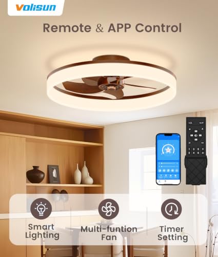 Low Profile Ceiling Fans with Lights and Remote
