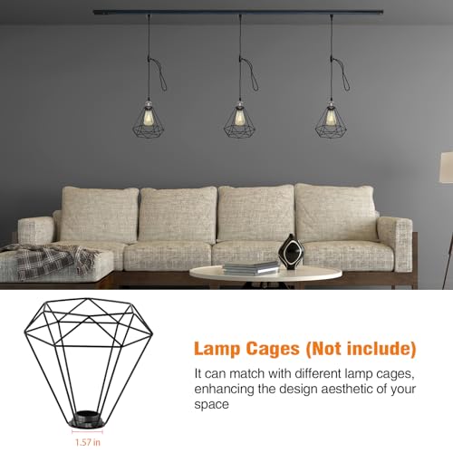 H Track Pendant Lights with Adjustable Cord (6 Count)