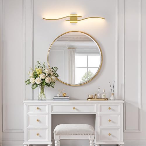 Gold LED Bathroom Vanity Lights