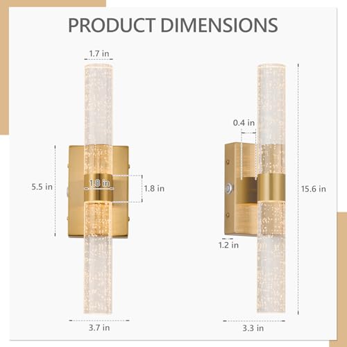 Battery Operated Wall Sconces Set of 2
