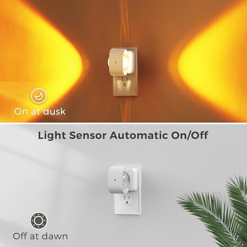 Night Light Color Changing Night Lights Plug into Wall RGB (2 Count)