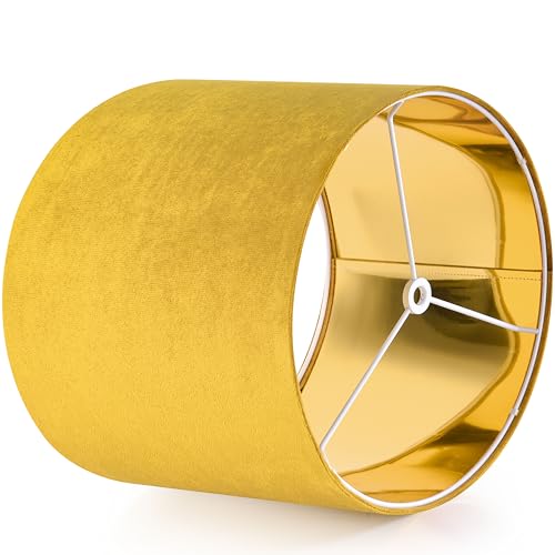 Gold Velvet Drum Lamp Shade