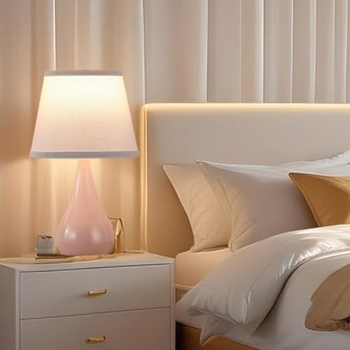 17.3'' Modern Touch Pink Table Lamp Set of 2 with 3 Way Dimmable (2 Count)