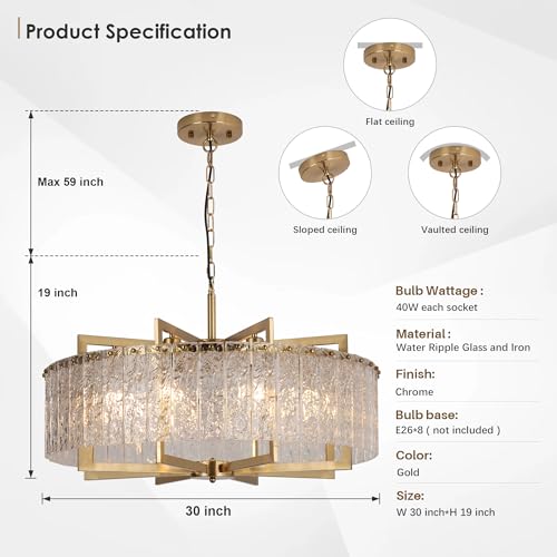Gold Ceiling Light Fixture