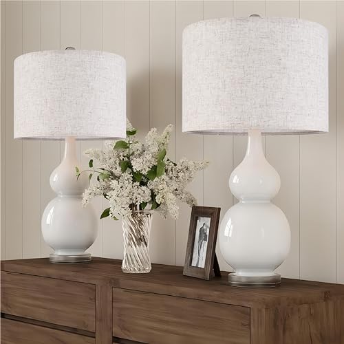 Natural Linen Drum Lamp Shade 13"x13"x10" Beige Gray Spider