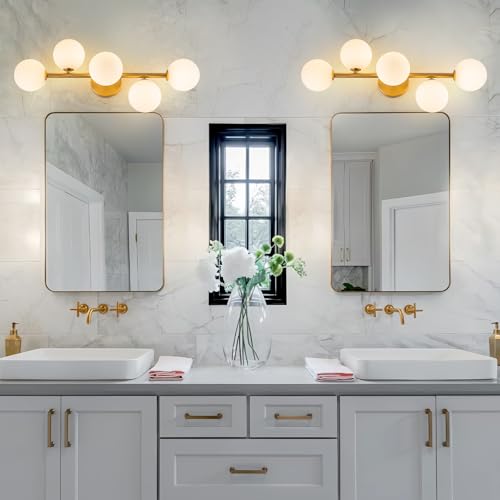 5 Light Semi Flush Mount Ceiling Light Frosted Globe