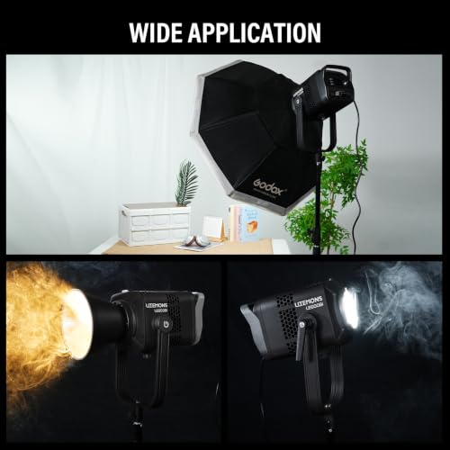 Litemons LE600Bi Kit Godox LE600BI Kit with Softbox Light Stand Black