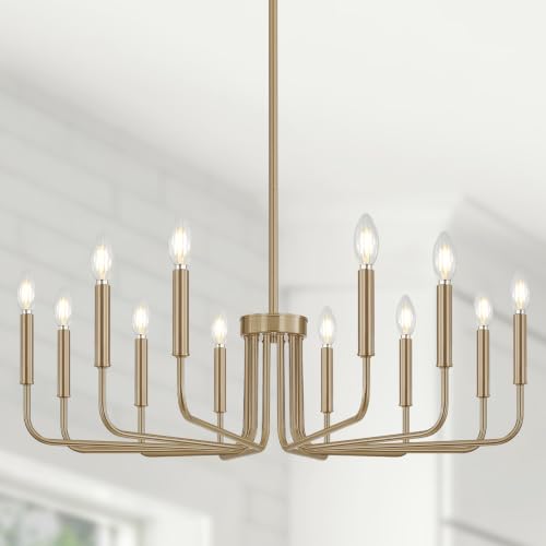 12 Light Champagne Bronze Chandelier
