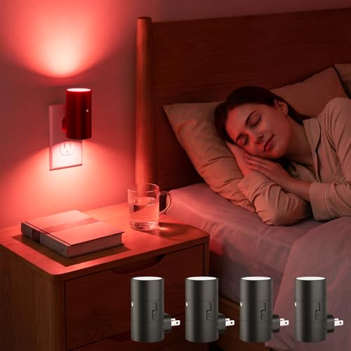 Red Night Light Plug into Wall (4 Count)