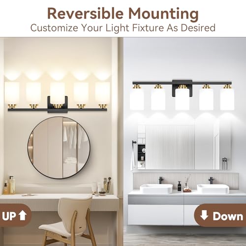 5 Light Bathroom Light Fixtures