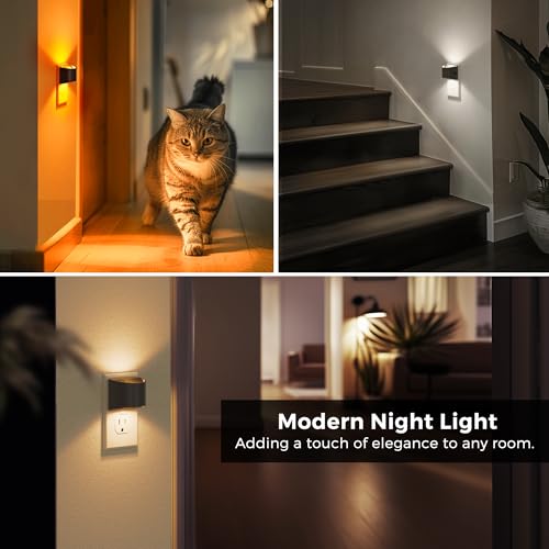 Night Lights Plug into Wall with 3CCT Adjustable (2 Count)