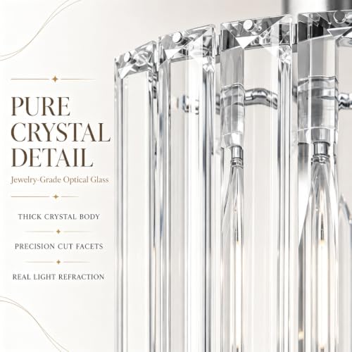 Luxury Chrome Pendant Lights Kitchen Island 2 Pack (2 Count)