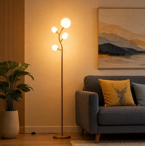 4 Globe Floor Lamp for Living Room