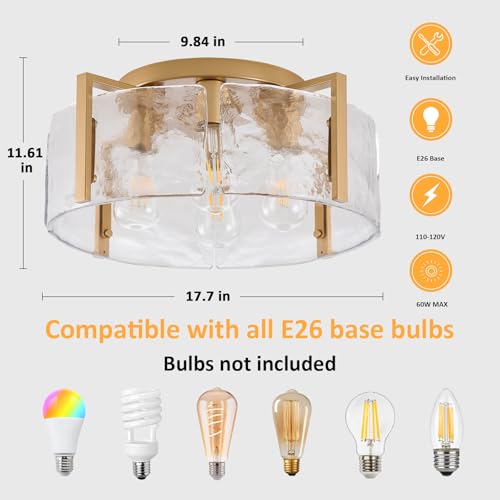 Semi Flush Mount Ceiling Light Fixture