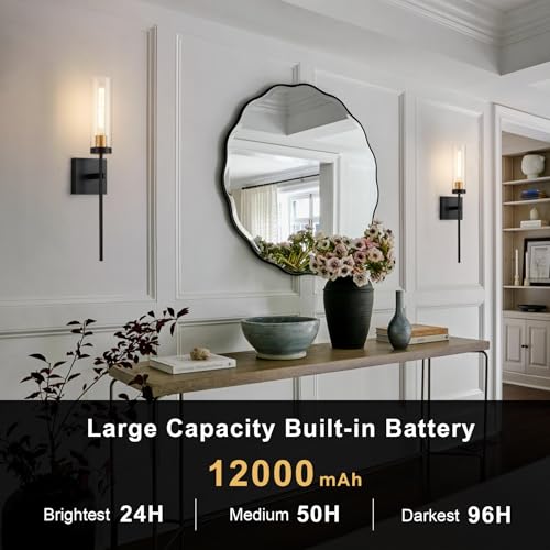 Battery Operated Wall Sconce Set of 2 (2 Count)