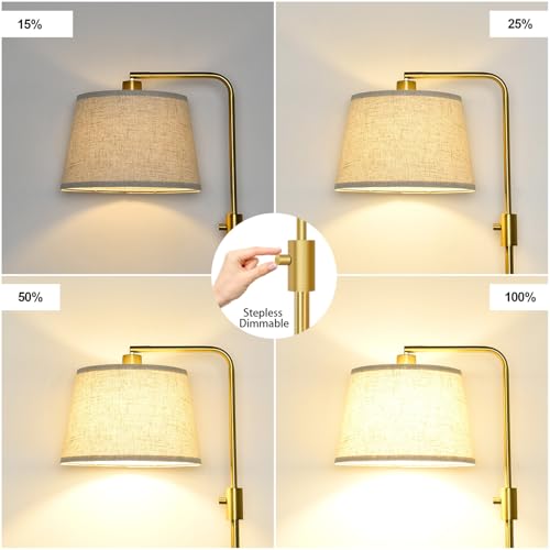Dimmable Gold Floor Lamp