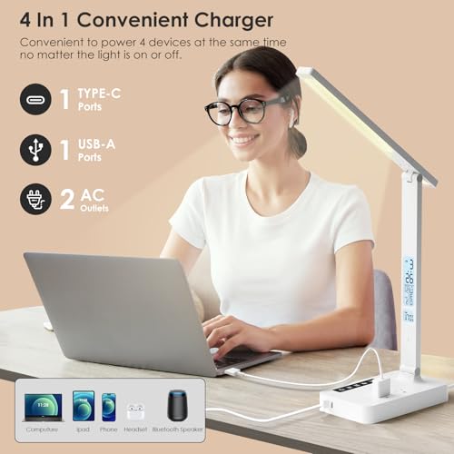 Desk Lamp with USB Charging Port