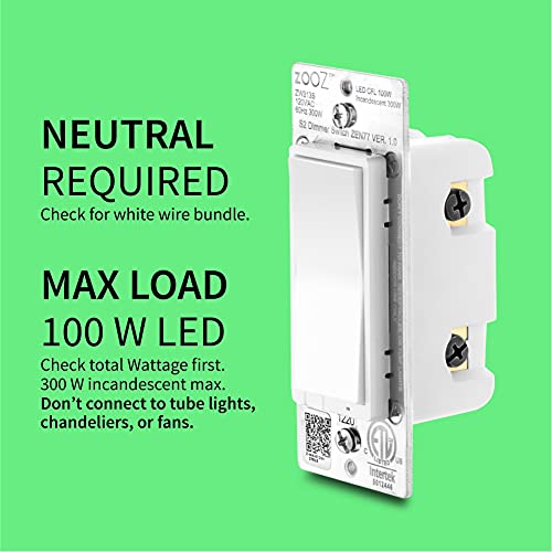 800 Series Z Wave Long Range S2 Dimmer Switch ZEN77 800LR