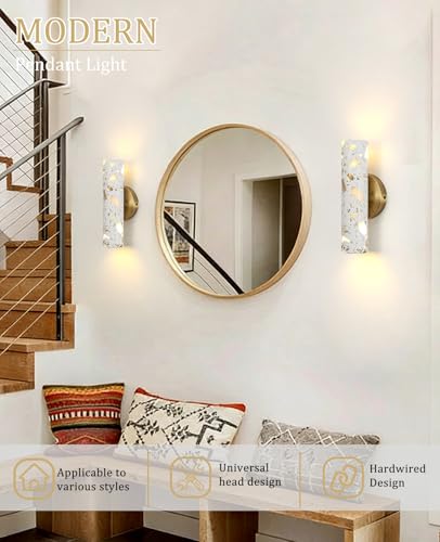11" Wabi Sabi Marble Wall Sconce