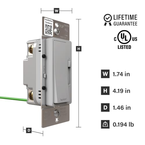 Radiant 150W LED Dimmer Light Switch 3