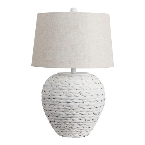 Alaro Table Lamp Woven Water Hyacinth Basket 24.5"