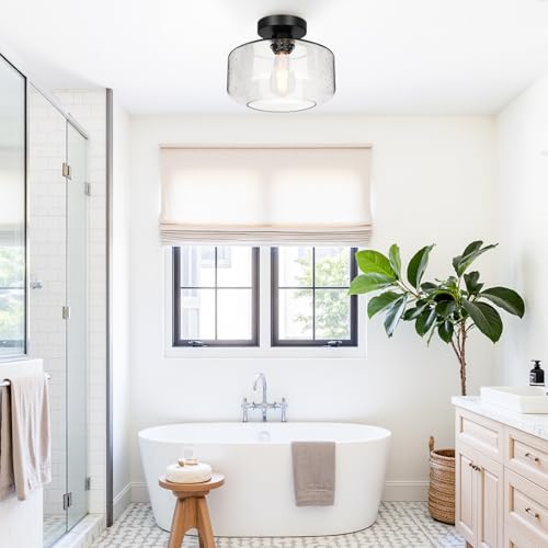 Industrial Semi Flush Mount Ceiling Light