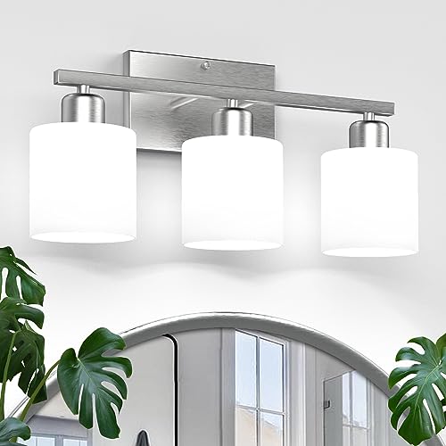 18 Inches Bathroom Light Fixtures Over Mirror Brushed Nickel