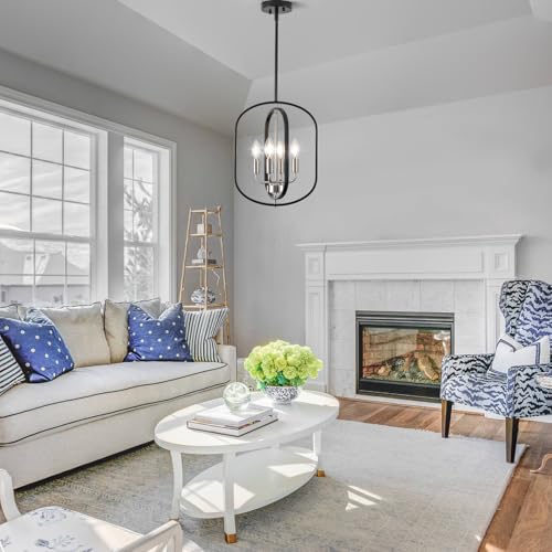 Black Nickel Chandelier Light