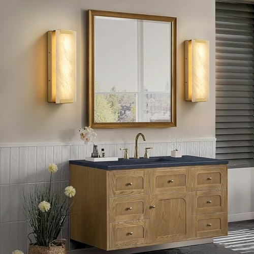 14.2" Alabaster Wall Sconce 2 (2 Count)