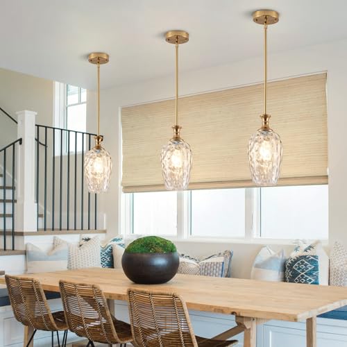 Modern Gold Pendant Lights (2 Count)
