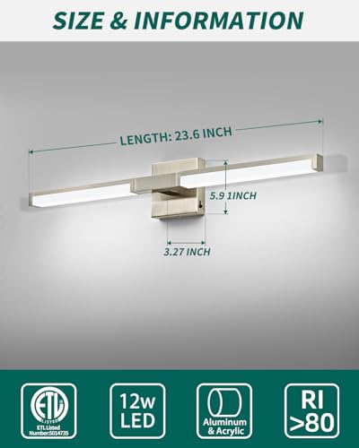 Modern Bathroom Light Fixtures Over Mirror