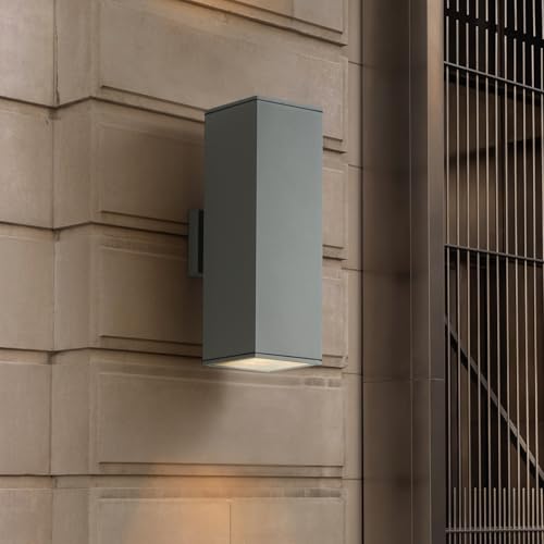 18" Modern Outdoor Porch Light in 2 Lights (2 Count)