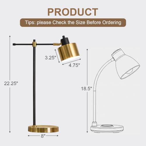 22.2" Modern Desk Lamp