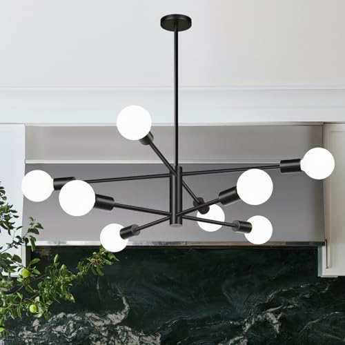11" 52" Height Adjustable Sputnik Chandeliers Dining Room Light Fixture