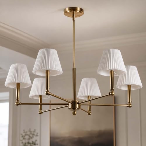 36" Brass Chandelier