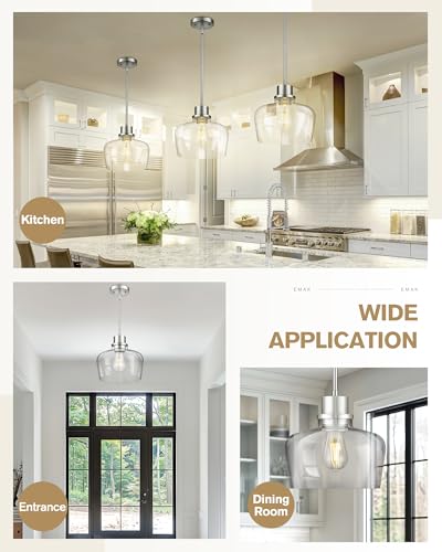 10 Inch Brushed Nickel Pendant Light