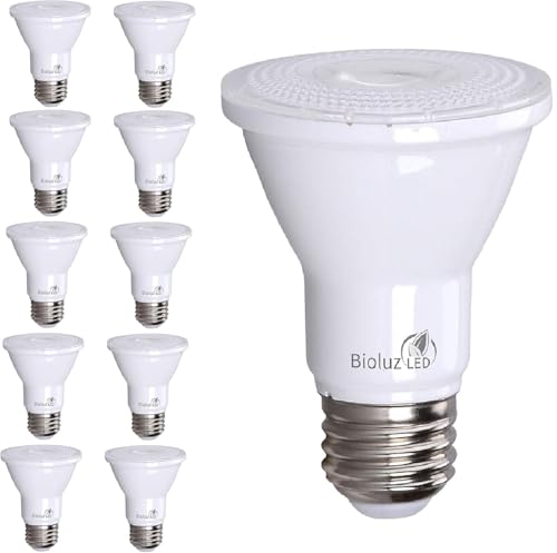 10 Pack PAR20 LED Bulbs 5000K Daylight Dimmable 50 Watt Equivalent Using 7W (10 Count)