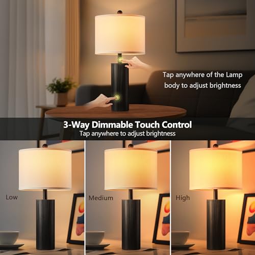 24.5” Table Lamps for Living Room Set of 2 (2 Count)