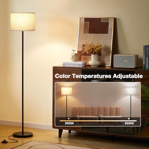 60'' Modern Floor Lamp with Remote