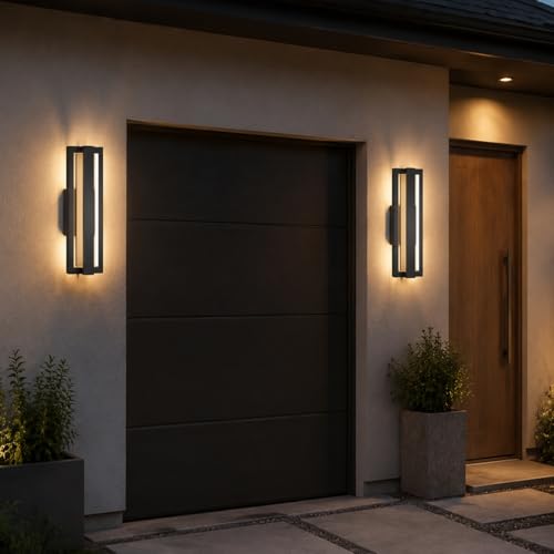 15 Inch Aluminum Modern Outdoor Wall Lights Sconce