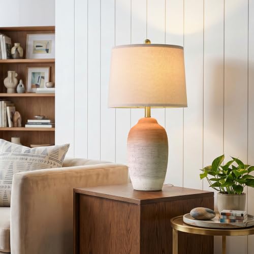 24.5" Ceramic Table Lamp with 5FT Cord
